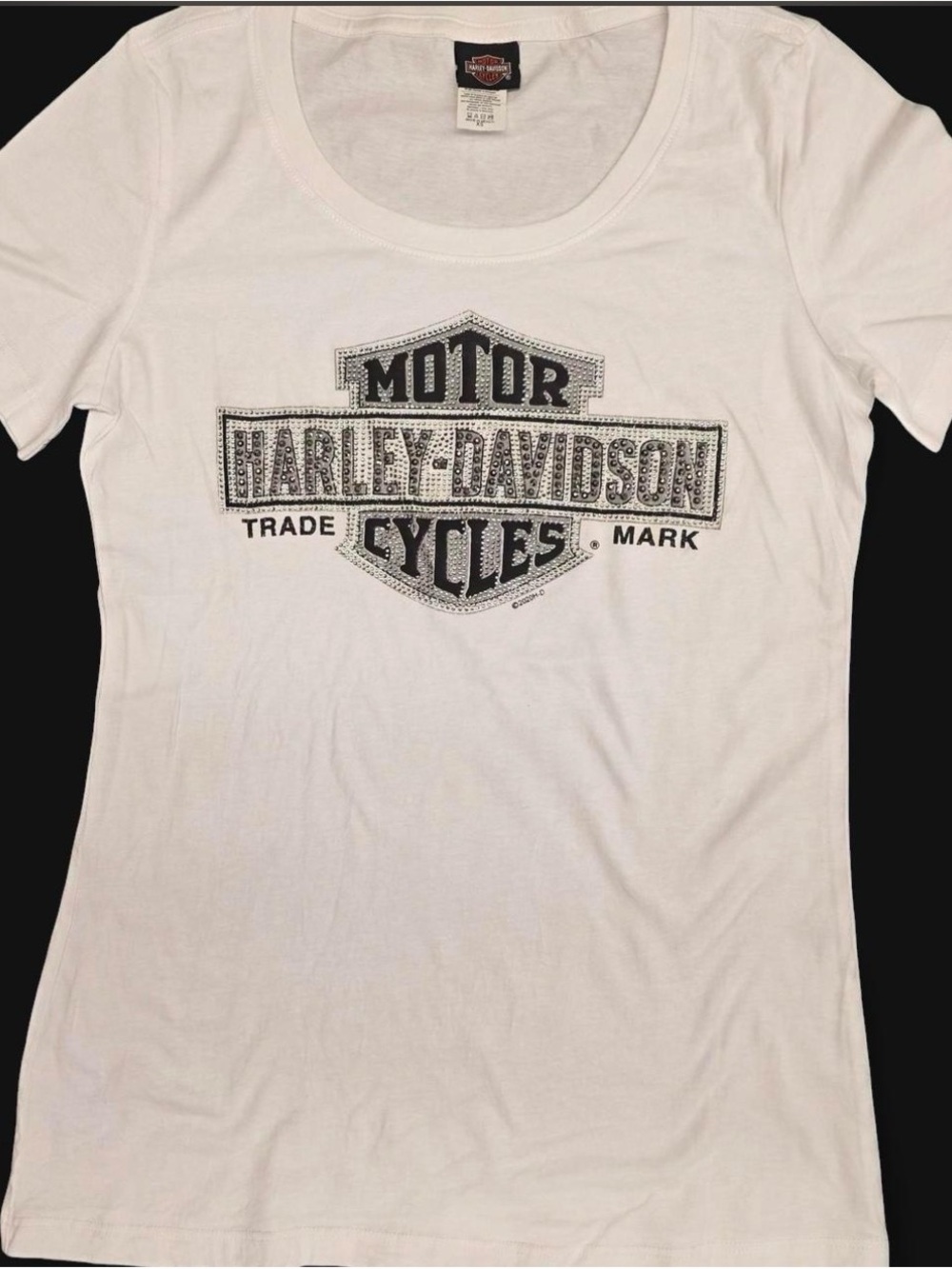 Harley-Davidson White Graphic Logo Short Sleeve Tee